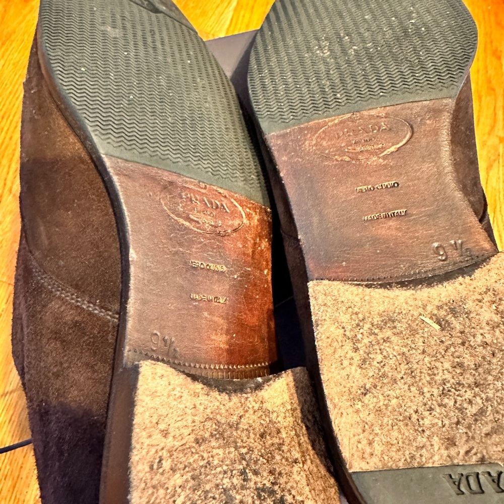 Prada Derby men’s suede shoes - 9.5 - Picture 5 of 11